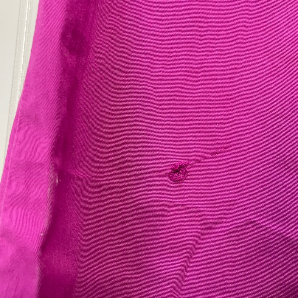 Veronica Beard Belisa Tie-Waist Wide-Leg Cargo Pant Bright Magenta Pink Size 30 - Picture 8 of 8